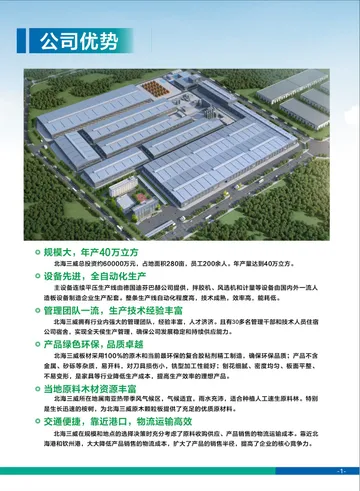 企業型錄：公司優勢與廠區鳥瞰圖