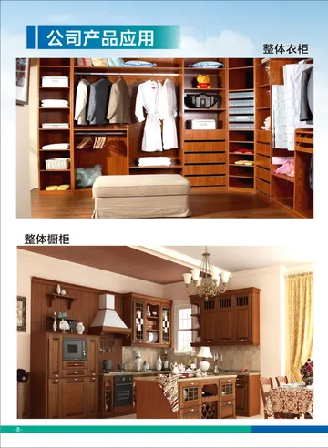 企業型錄：產品應用（整體衣櫃、整體櫥櫃）